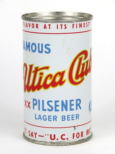 1950 Utica Club Pilsener Beer 12oz Flat Top Can 142-22