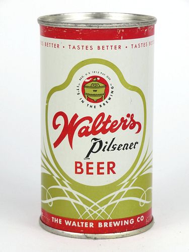 1950 Walter's Pilsener Beer 12oz Flat Top Can 144-16