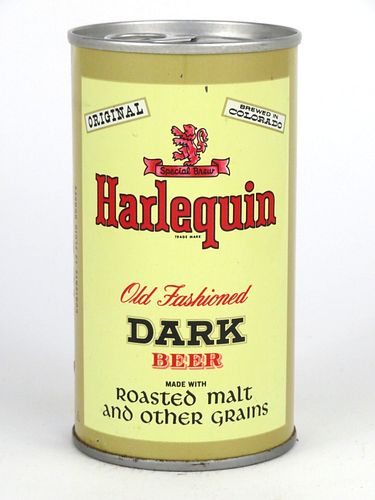 1969 Harlequin Dark Beer 12oz Tab Top Can T74-08