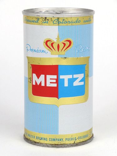 1968 Metz Premium Beer 12oz Tab Top Can T93-06