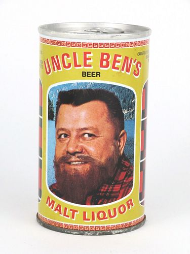 1970 Uncle Ben's Malt Liquor 12oz Tab Top Can