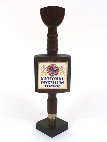 1966 National Premium Beer Tall Wooden Tap Handle