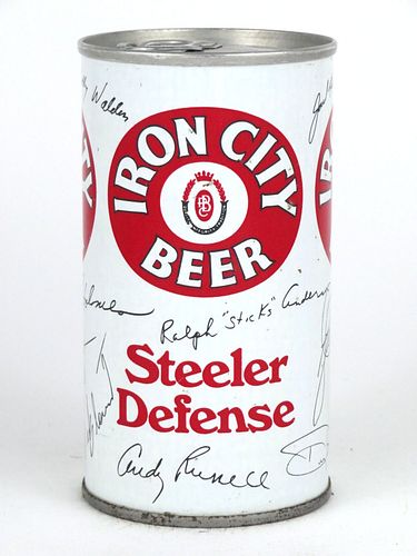 1972 Iron City Steelers Defense 12oz Tab Top Can T78-33