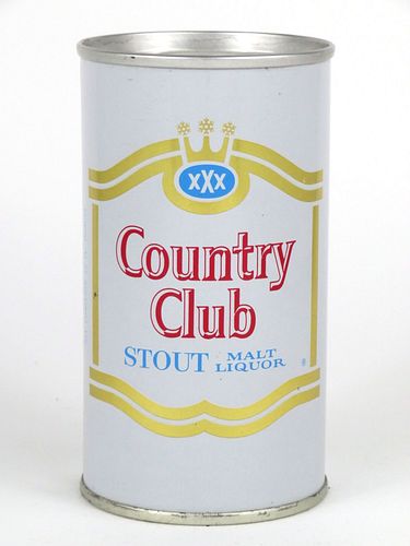 1964 Country Club Stout Malt Liquor 12oz Tab Top Can T57-25