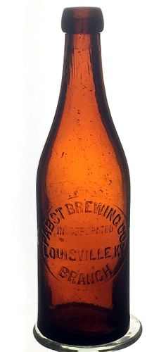 1900 Pabst Brewery (Branch), Louisville, Kentucky 12oz Brown Blob Top Slugplate Bottle