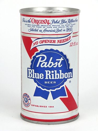 1966 Pabst Blue Ribbon Beer (Milwaukee) 12oz Tab Top Can T106-27