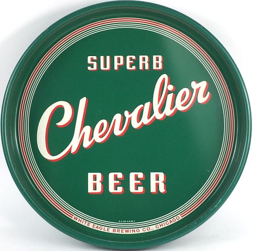 1939 Chevalier Superb Beer 13 inch Serving Tray