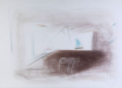 ALBERT RÀFOLS CASAMADA (Barcelona, 1923-2009). 
"Matin", 1993. 
Pastel and pencil on paper.