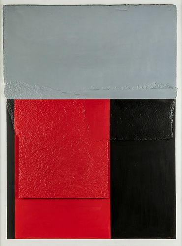 RAFAEL CANOGAR GÓMEZ (Toledo, 1935).
"Imposta", 2007.
Construction on handmade paper and painted in oil glued to board.
Signed and dated lower right: 