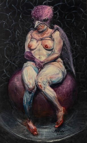 ROBERTO FABELO (Camagüey, Cuba, 1950). 
"Bird Woman", 2012. 
Oil on canvas. 
Signed and dated in the lower right corner. 
Attached certificate of auth