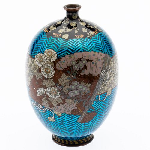 Japanese CloisonnÃ© Vase, Meiji Period