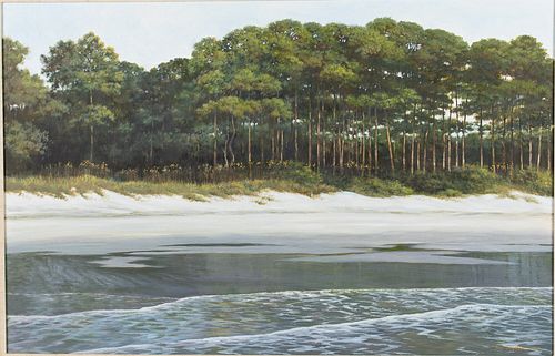 Jim Palmer, Beach Landscape, Oil on Canvas