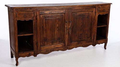 French Provincial Stained Pine Side Cabinet