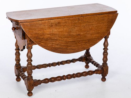 Continental Mixed Wood Gateleg Table, 18th C & Later