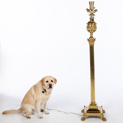 Messenger’s Patent Brass Floor Lamp
