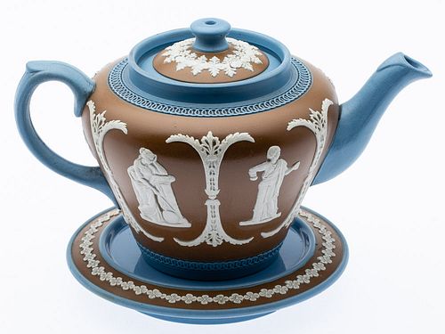English Dudson Brothers Jasperware Teapot