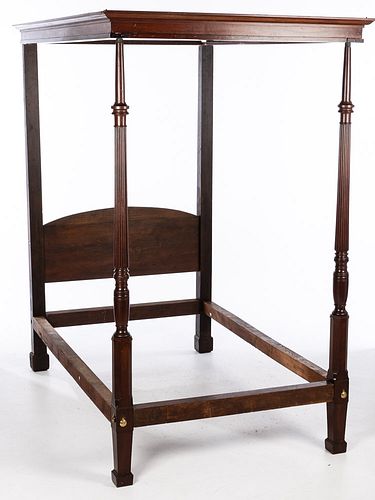 George III Mahogany Four Poster Bed, c. 1800


