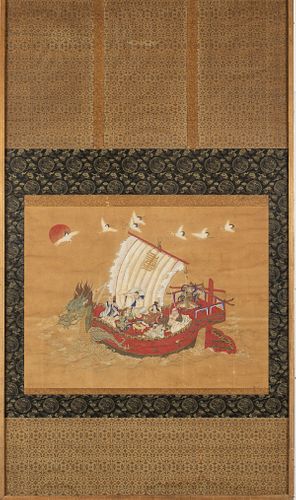 Japanese Meiji Period Dragon Ship