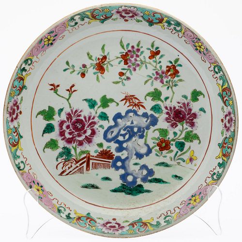 Chinese Famille Rose Charger,  18th Century