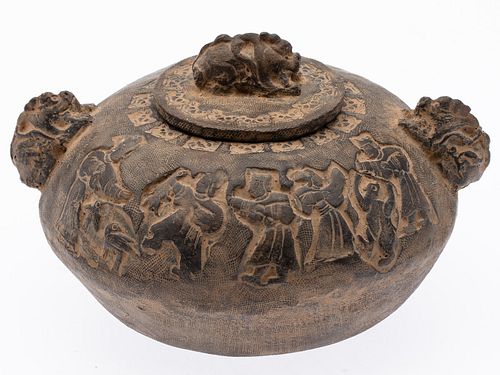 Chinese Han Style Lidded Pot 