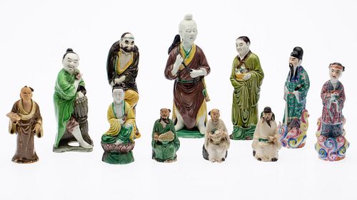 Group of 11 Chinese Export Porcelain Figures