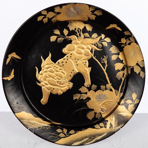 Large Japanese Lacquer Charger