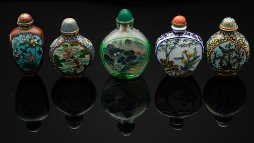 5 Chinese Snuff Bottles