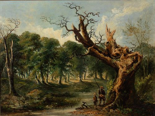 Attributed to Charles Marshall, Landscape, O/C
