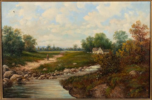 M. Bialkowski, A View in Devonshire, O/C, 1885