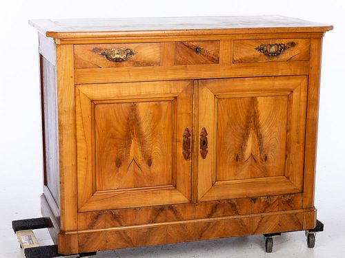 French Fruitwood Side Cabinet, 19th Century