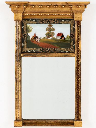 Federal Style Giltwood Mirror, 20th Century