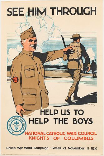 WWI Poster: See Him Through, 1918