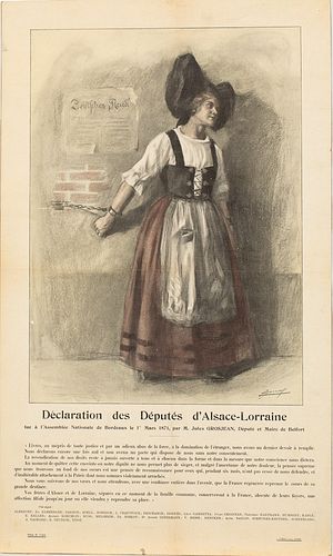 Declaration des Deputees d'Alsace-Lorraine, Poster