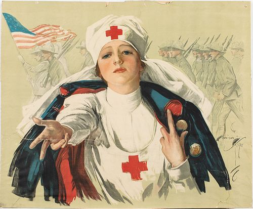 Harrison Fischer Red Cross Nurse, WWI Poster
