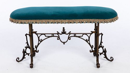 Wrought Iron Small Bench