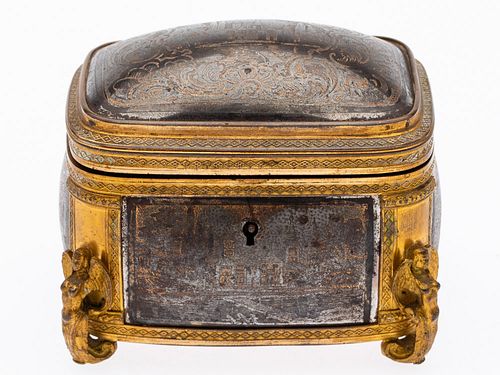 European Vermeil Music Box, 19th Century
