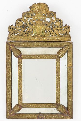 Swedish Repousse Mirror, 19th Century