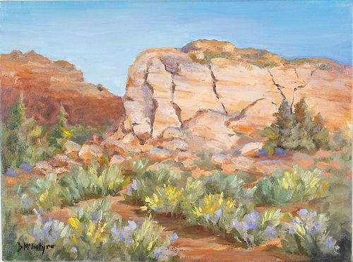 Donald Mcintyre, Landscape, Oil on Canvas