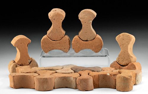 20 Roman Terracotta "Dog Bone" Tiles