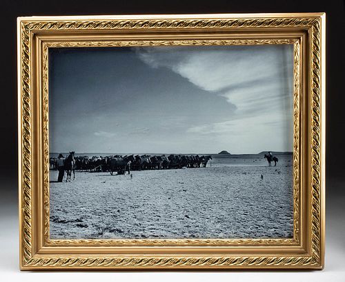 Framed Harvey Caplin Photograph - Ranch Hand, 1947