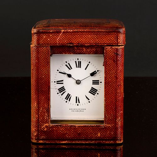 R & Co, Paris Brass Petite Sonnerie Carriage Clock
