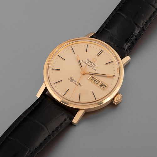 Omega for Tiffany & Co., Yellow Gold Seamaster DeVille
Wristwatch, ca. 1975
