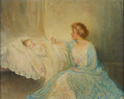 Walter Page Mother and Child Painting