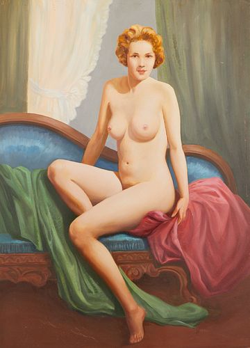 Charles Rubino Painting Seated Nude