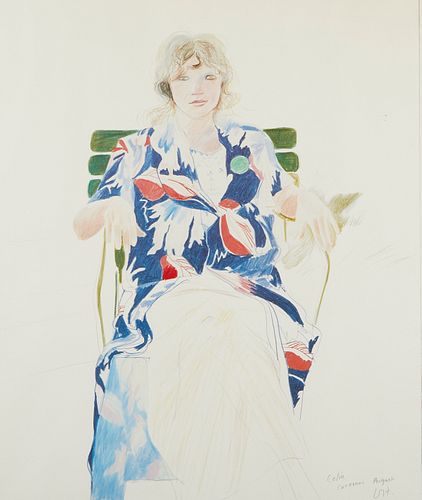 David Hockney "Celia Carennac August" Print