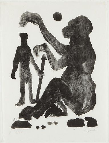 A.R. Penck "Begegnung (Encounter)" Lithograph