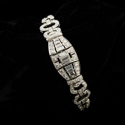 Women's Platinum Diamond Bracelet