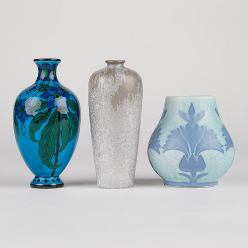 Grp: 3 French Art Pottery Vases
