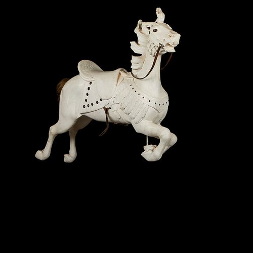 Illions Jeweled Jumper Carousel Horse with Stand