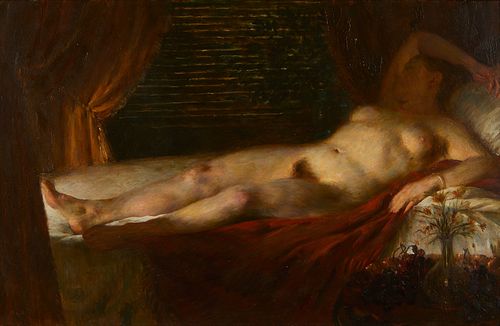 John Koch "Woman Asleep" Double Sided Painting